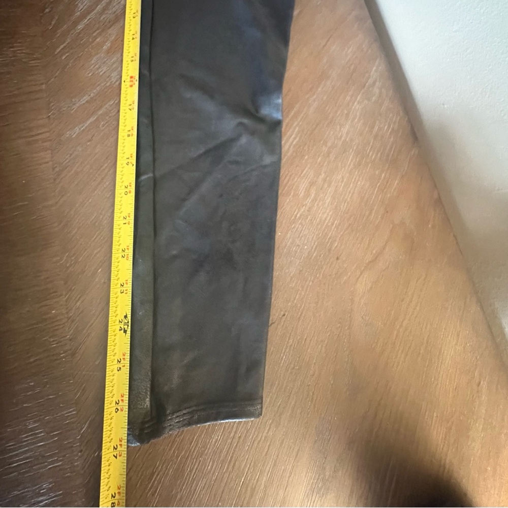 SPANX Faux Leather Leggings Black Plus Size 2X - Picture 7 of 9